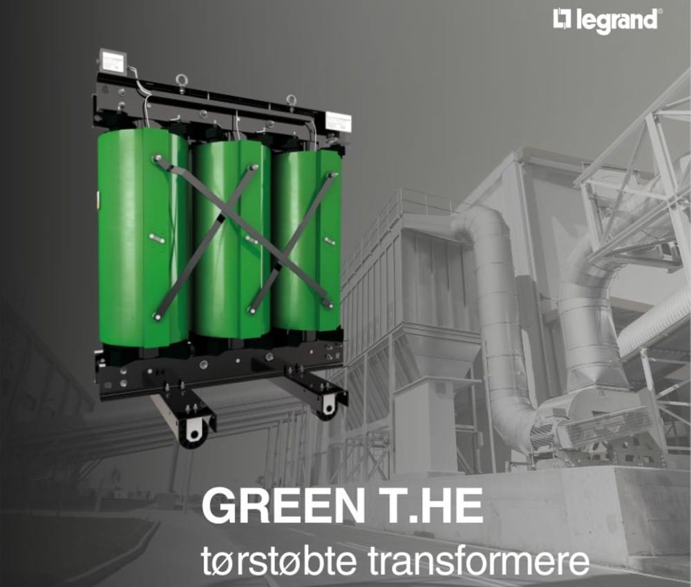 Få maksimal effektivitet med tørstøbte transformere fra Legrand