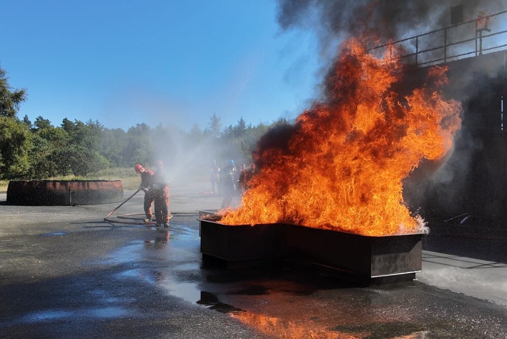 De første kursister på MARTEC har indtaget brandskolen