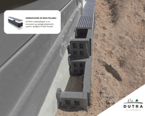 Med DUTRAs sokkelaffugter F200 og F300 er det muligt at føre affugtningen helt ind til soklen