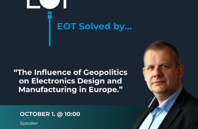 EKTOS Director to Address Geopolitics and Electronics Manufacturing at EOT 2025