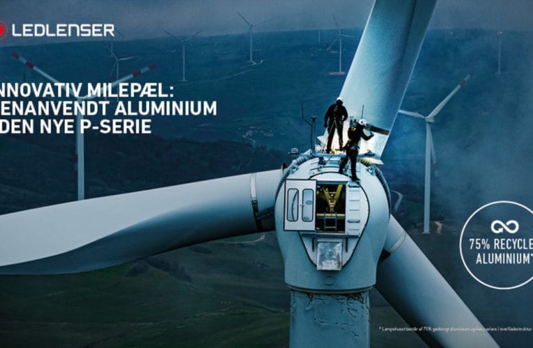 Innovativ milepæl – Ny lygteserie fra Ledlenser består af 75% genanvendt aluminium