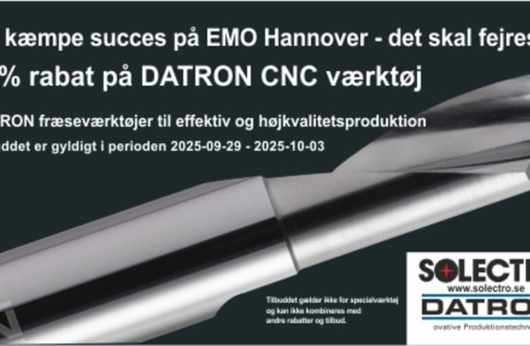 En kæmpe succes for DATRON på EMO Hannover – det skal fejres!!