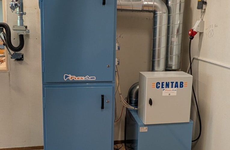 Endnu et FlexAir spånsug leveret til en folkeskole