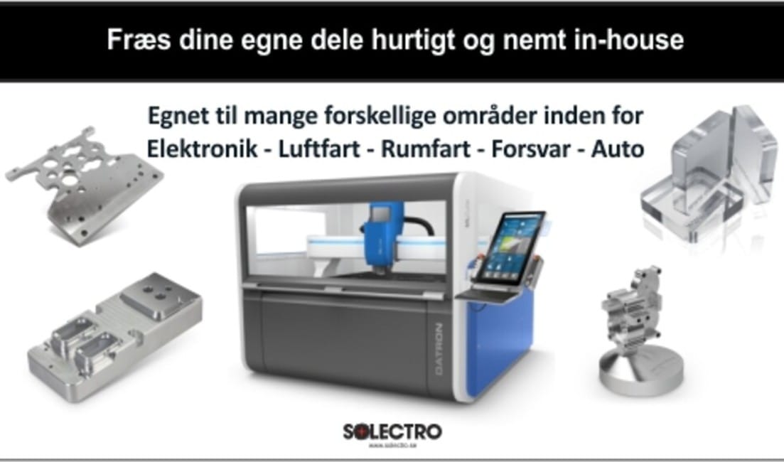 DATRON CNC-fræsemaskiner er designet til højteknologisk produktion - de er hurtige og energieffektive