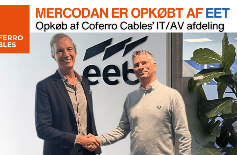 Coferro Cables styrker fokus på grønne kabler og sælger MERCODAN