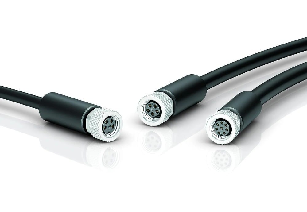 binder udvider M8-porteføljen med 360° afskærmede kabelstik