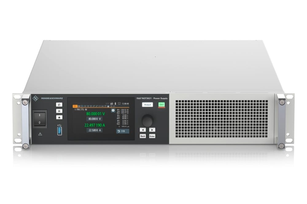 Rohde & Schwarz præsenterer alsidig R&S NGT3600 højpræcisions strømforsyning med to kanaler på Productronica