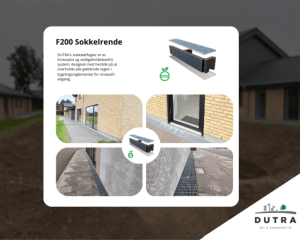 DUTRA Sokkelaffugter er udviklet til at sikre god afvanding og niveaufri adgang ved byggeri, hvor funktion, holdbarhed og detaljeniveau tæller.