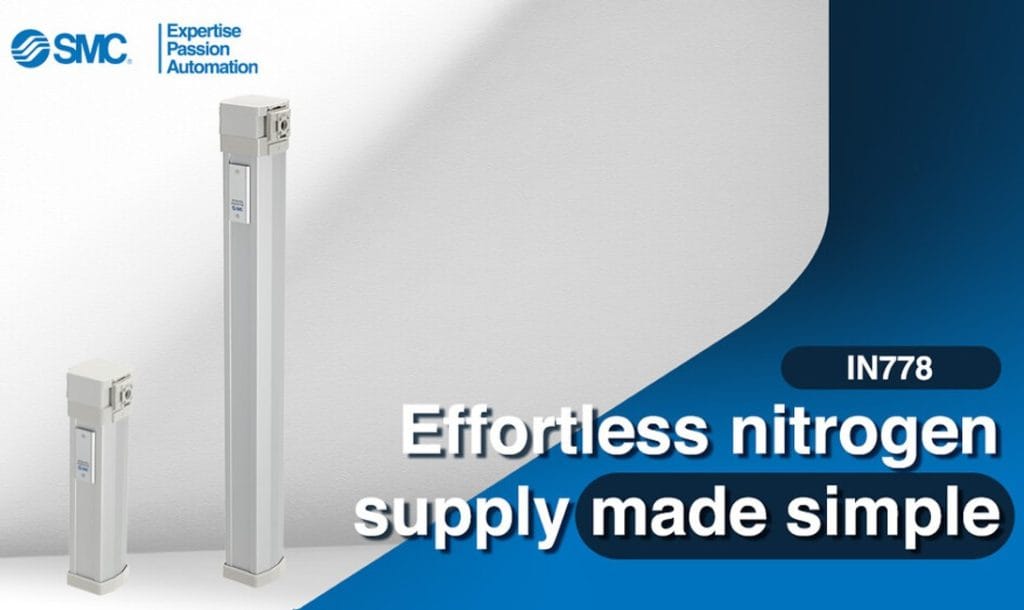 Producer nitrogen fra trykluft med ny membrangenerator fra SMC