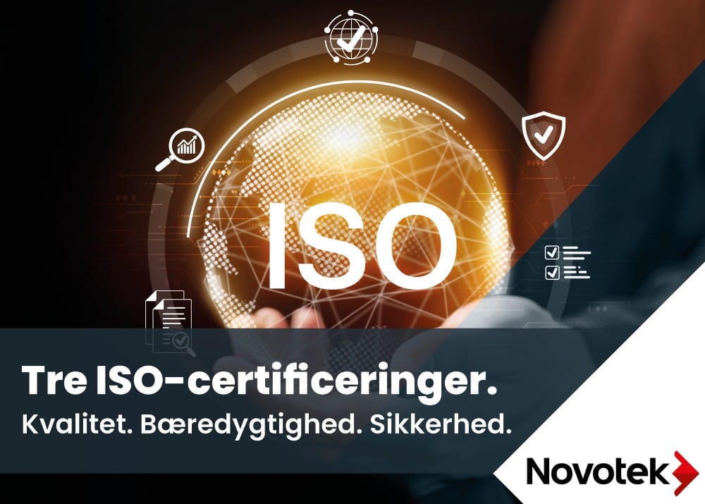 Novotek Danmark opnår tre nye ISO-certificeringer