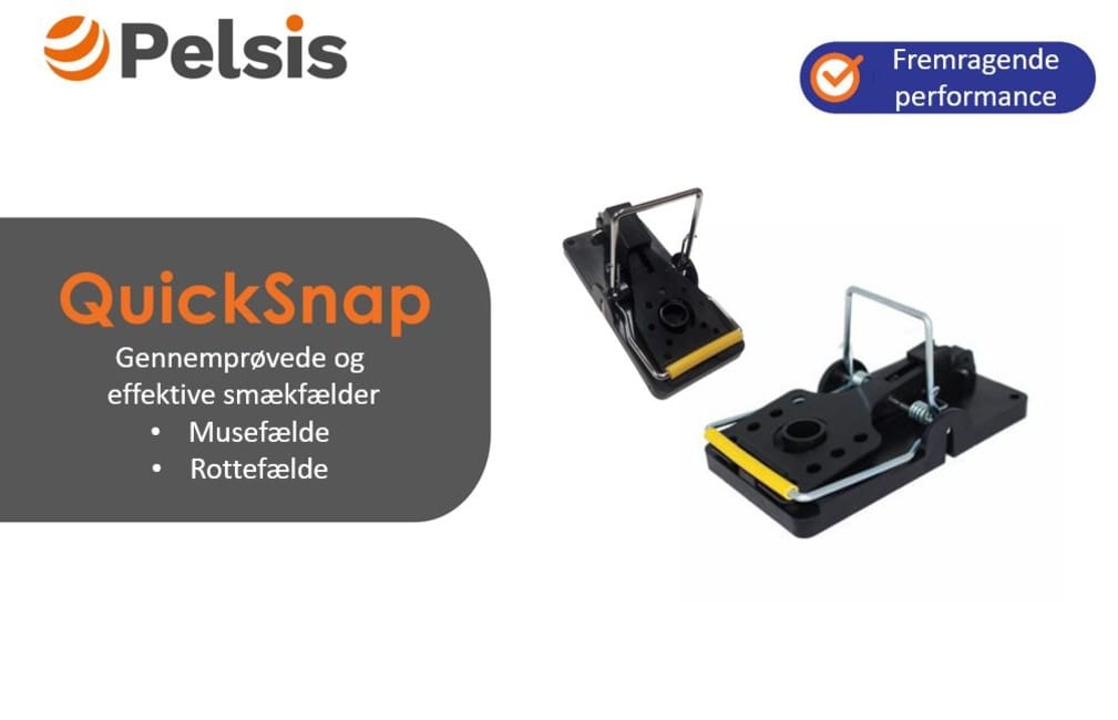 Quick Snap er gennemtestet smækfælder mod rotter og mus