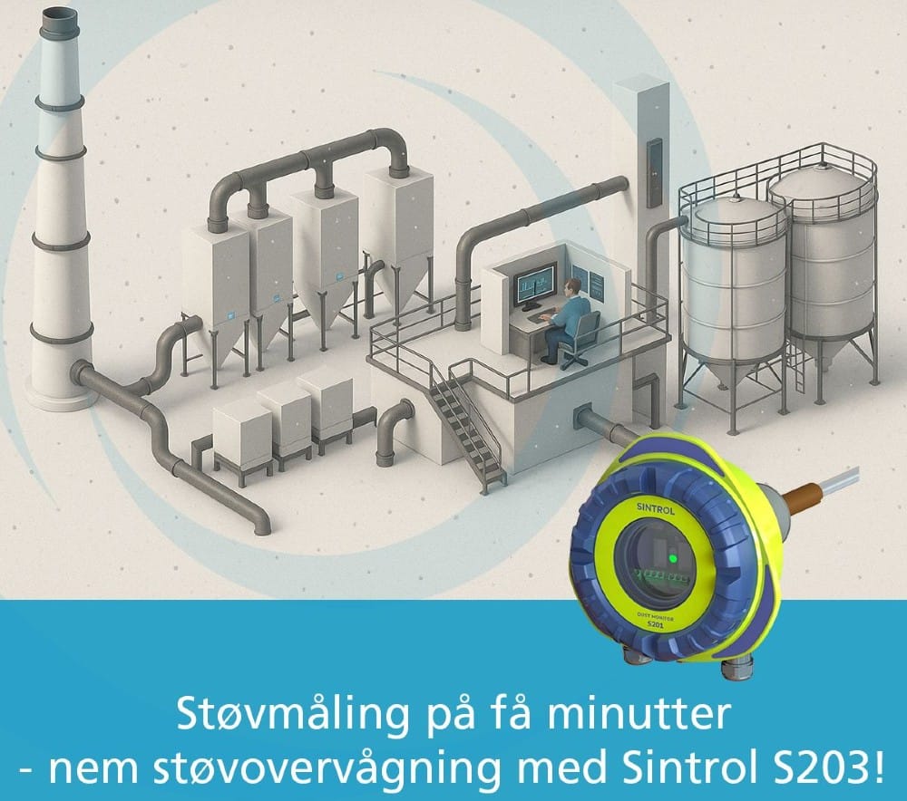 Støvmåling på få minutter - nem støvovervågning med Sintrol S203!