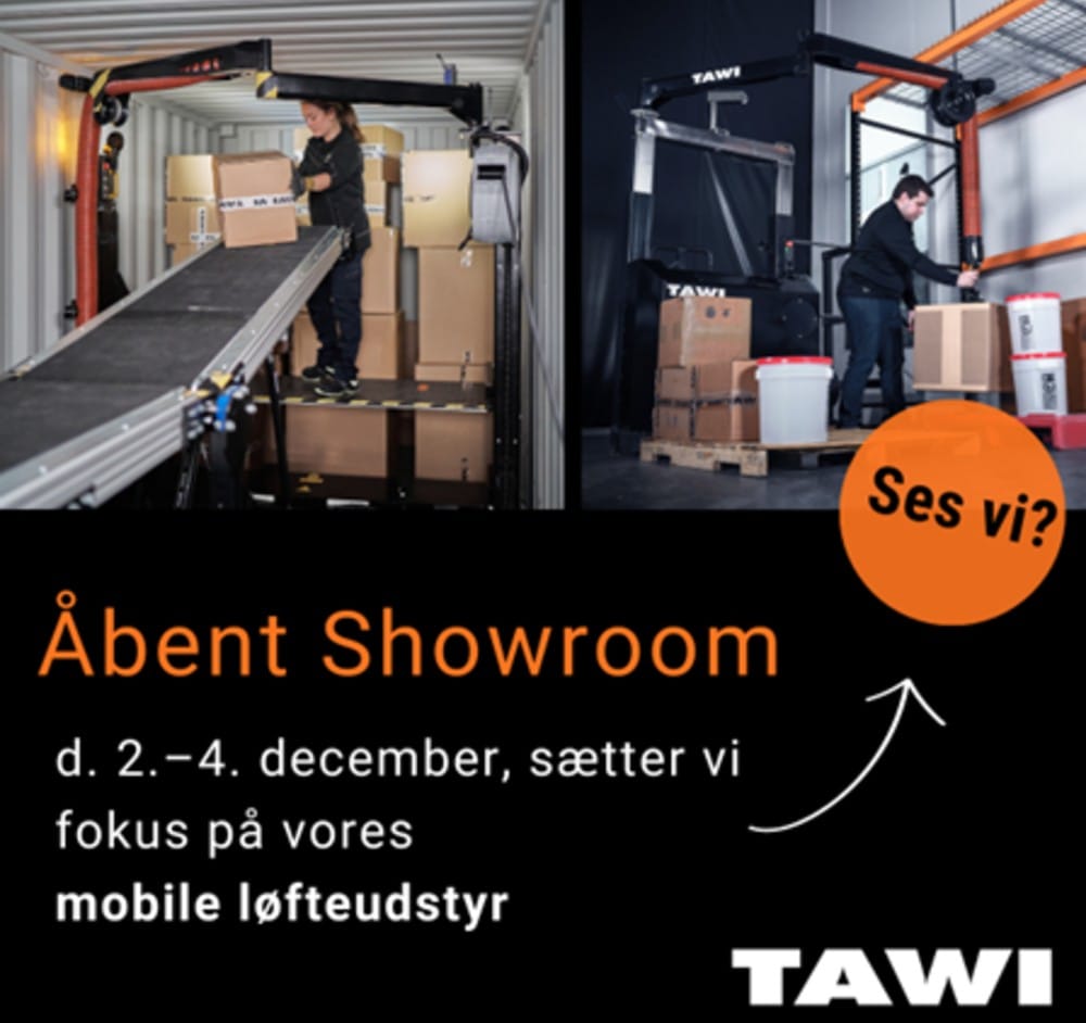 Kom til åbent showroom hos TAWI