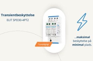 Den nye ELIT SPD30-4PT2 giver dig effektiv transientbeskyttelse i et smart, pladsbesparende design.
