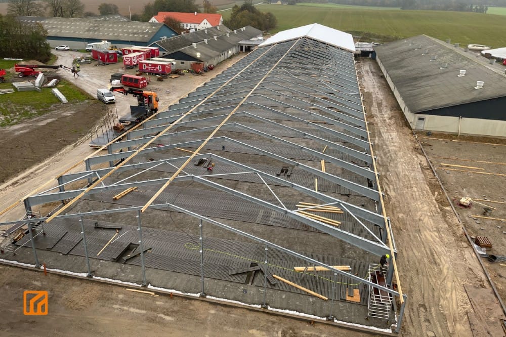 Stærk stålløsning til moderne landbrugsbyggeri