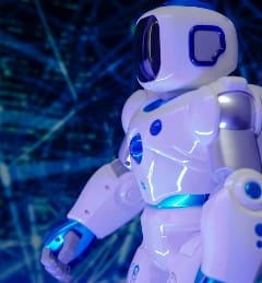 Dette billede illustrere Humanoide robotter