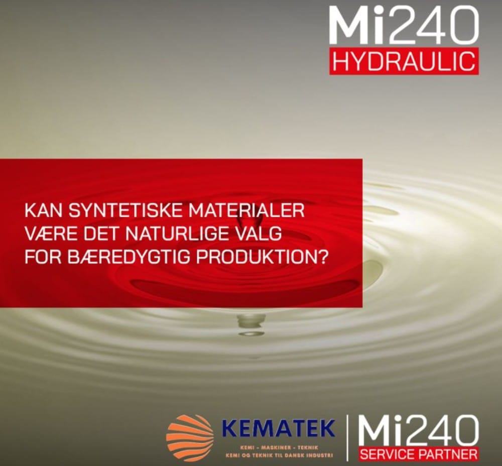 MI240 - En højt ydende biohydraulikolie til dig som plaststøber