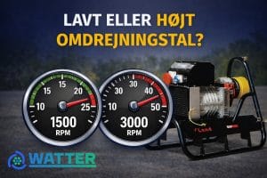 Motorens omdrejningstal spiller en afgørende rolle for generatorens ydeevne og forbrug