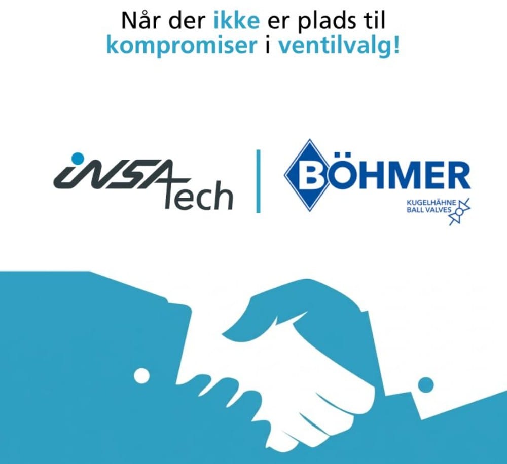 Verdenskendt kvalitet - Böhmer kugleventiler findes nu hos Insatech