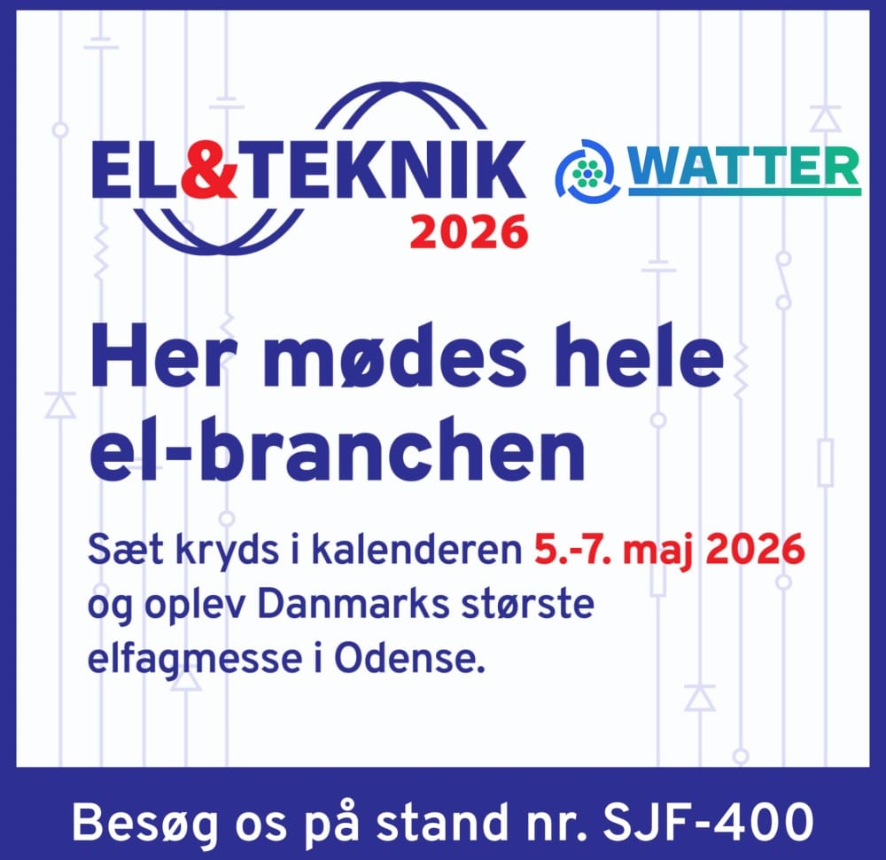 Watter ApS deltager på EL & TEKNIK 2026
