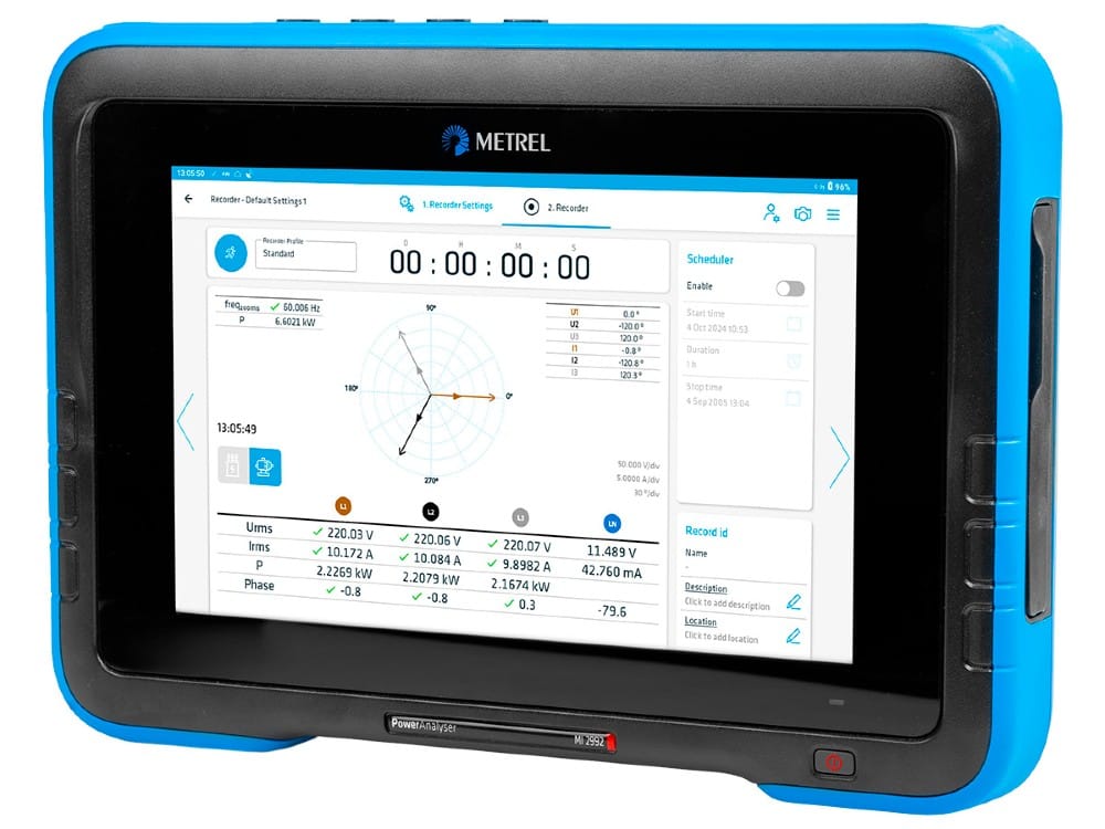 Klasse A elkvalitetsanalysator - Metrel MI2992 Power Analyser
