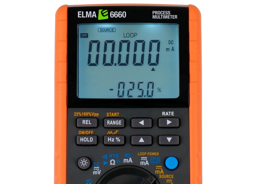 Præcis måling og signalgenerering i ét instrument Elma 6660 Procesmultimeter