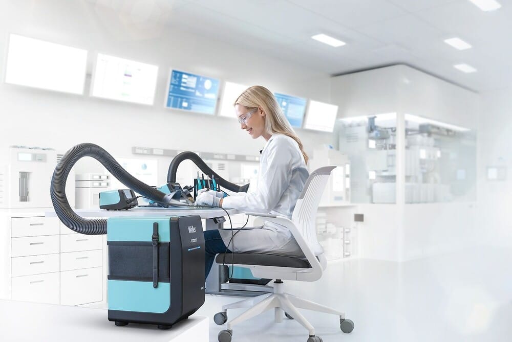 Intelligent udsugning fra Weller: Ren luft uden store centrale anlæg