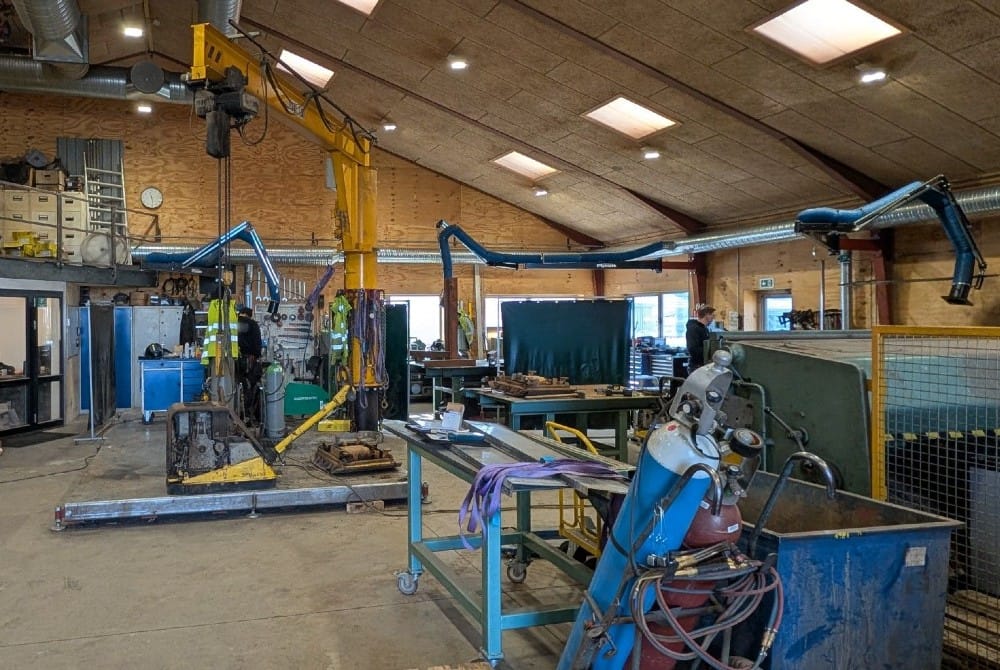 Ny svejseudsugning fra FlexAir til smedeværksted