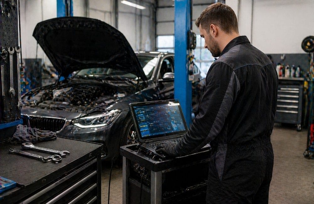 Bilværksted