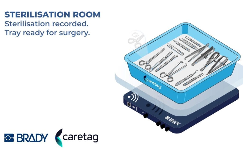 Brady EMEA og Caretag offentliggør et strategisk partnerskab om sporing af kirurgiske instrumenter gennem hele processen
