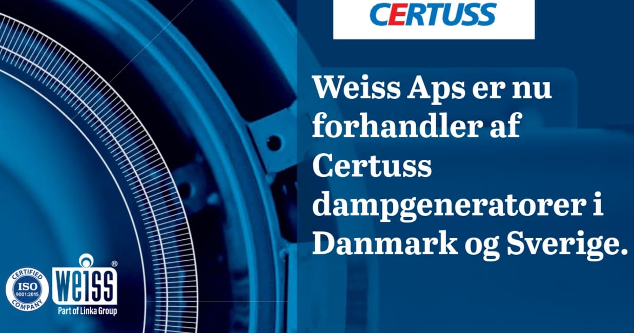 Dampgeneratorer og løsninger fra CERTUSS