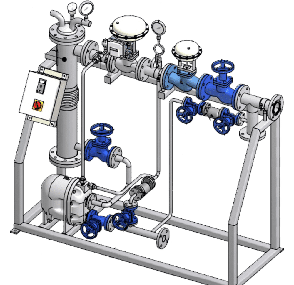 E-TEK engineering - præmonteret kondensattank fra TLV