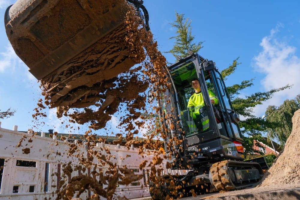 El i frostvejr: VAM testede grænsen for elgravemaskiner