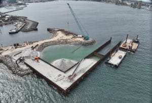 Vind og velvilje sikrer fremdrift på stor byggeplads i Nordhavn