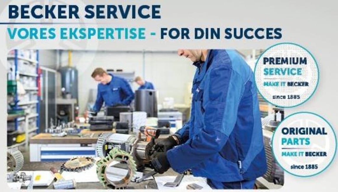 Becker tilbyder service til vakuumløsninger