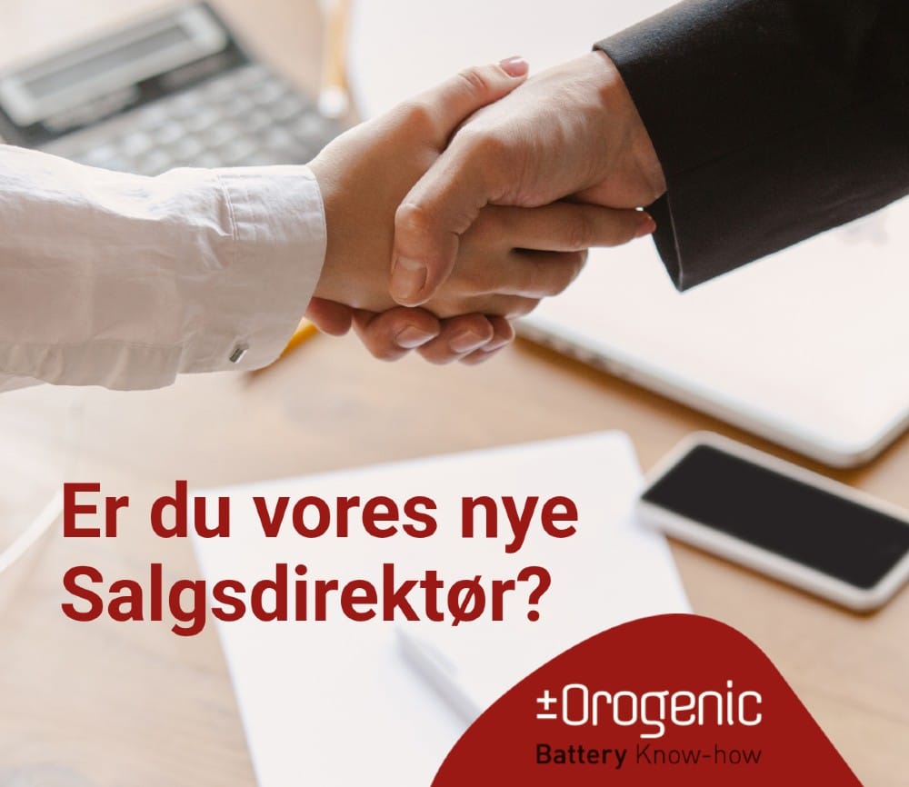 Orogenic søger ny Salgsdirektør