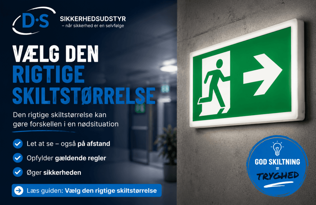 Vælg den rigtige skilt størrelse