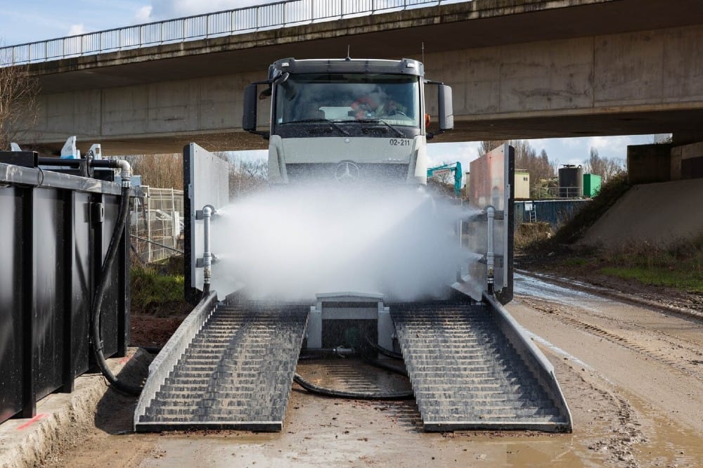 Spraystream hjulrensningssystemer – mobil-system fra JNC TEKNIK ApS