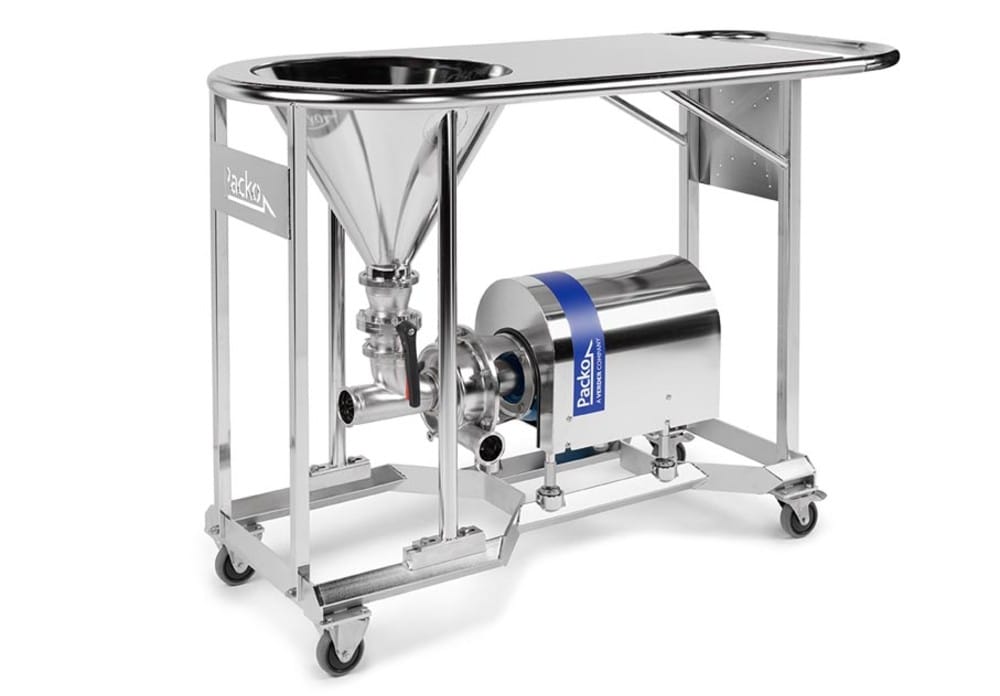 Den nye PM Powder Mixer fra Packo er en kompakt mixing unit, der bruges til blending, opløsning og blanding af pulver.