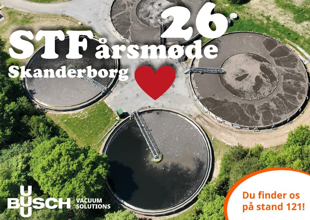 Spildevand Teknisk Årsmøde 2026 rykker i år til Skanderborg – og med KærligHeden som ramme, er der lagt op til både faglighed og festivalstemning. Hos Busch Vakuumteknik er vi klar på stand 121 fredag den 19. juni kl. 9-15 og vi har taget både velkendte løsninger og en helt ny produktnyhed med.