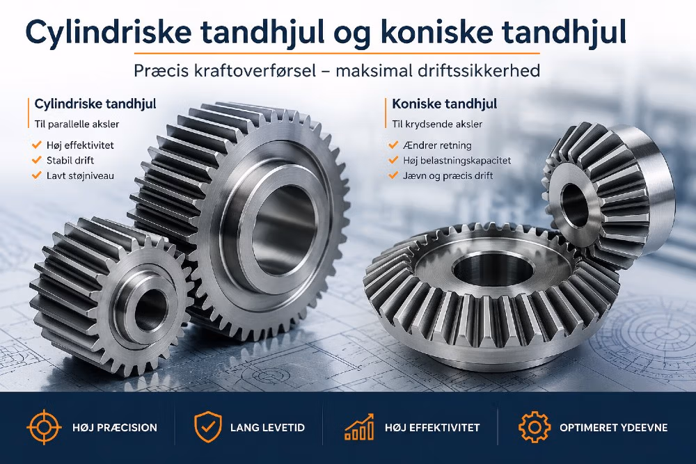 Cylindriske tandhjul og koniske tandhjul – fundamentet for præcis og effektiv kraftoverførsel i industrien