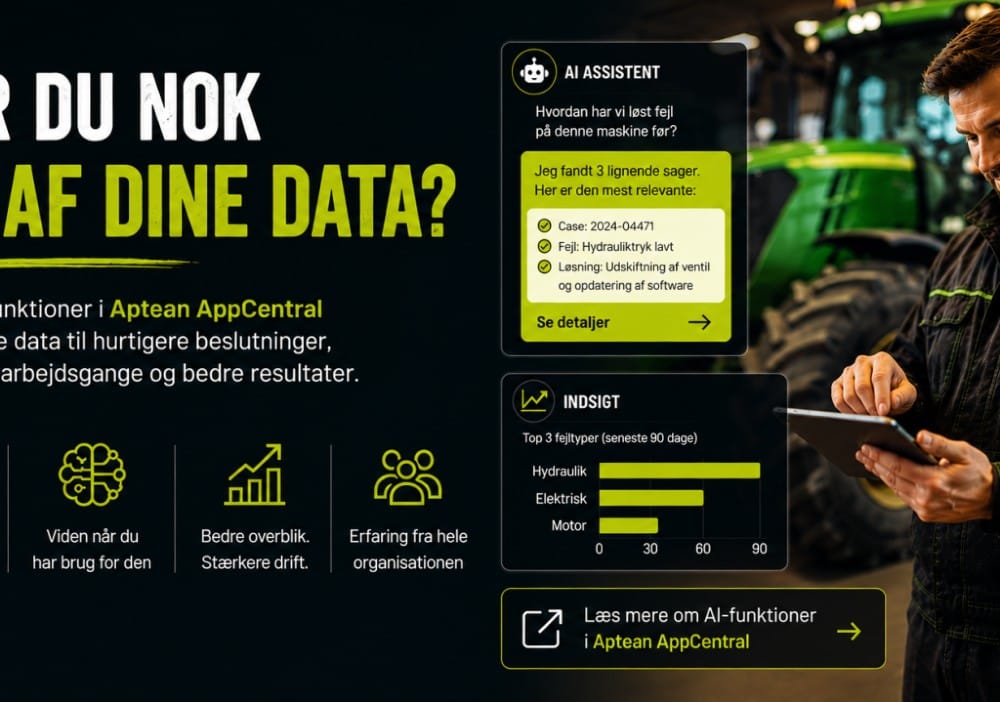 JMA A/S - Maskinforretninger har ikke mangel på data. De har måske mangel på tid til at bruge dem rigtigt. Det er en vigtig forskel.