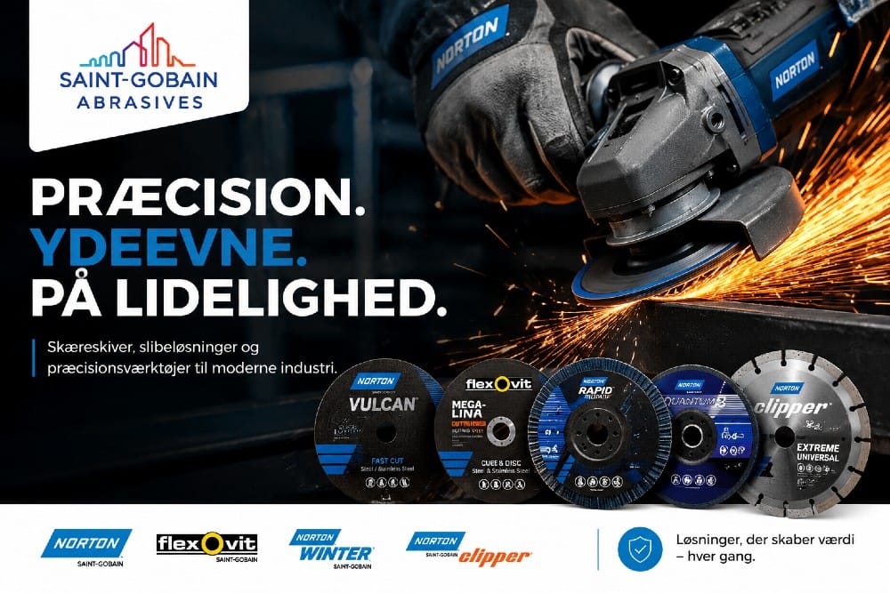 Saint-Gobain Abrasives – skæreskiver, slibeløsninger og præcisionsværktøjer til moderne industri
