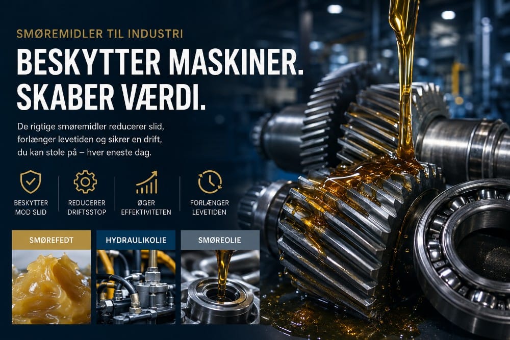 Smøremidler til industrien – en lille investering med stor betydning