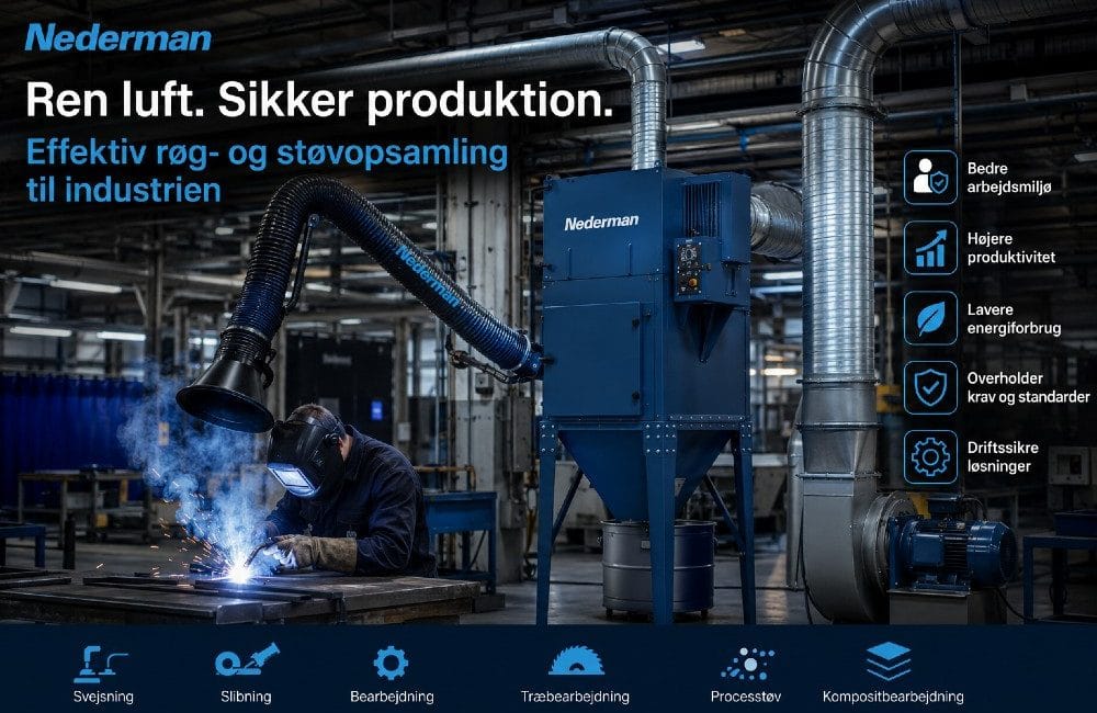 Stationære røg- og støvopsamlere