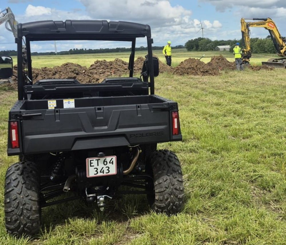 Solarpark udvider med en Polaris Ranger 500