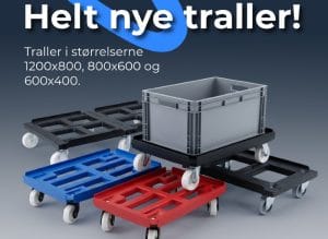Helt nye traller: Tre størrelser. Én løsning til effektiv intern transport.