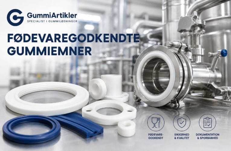Fødevaregodkendte gummiemner