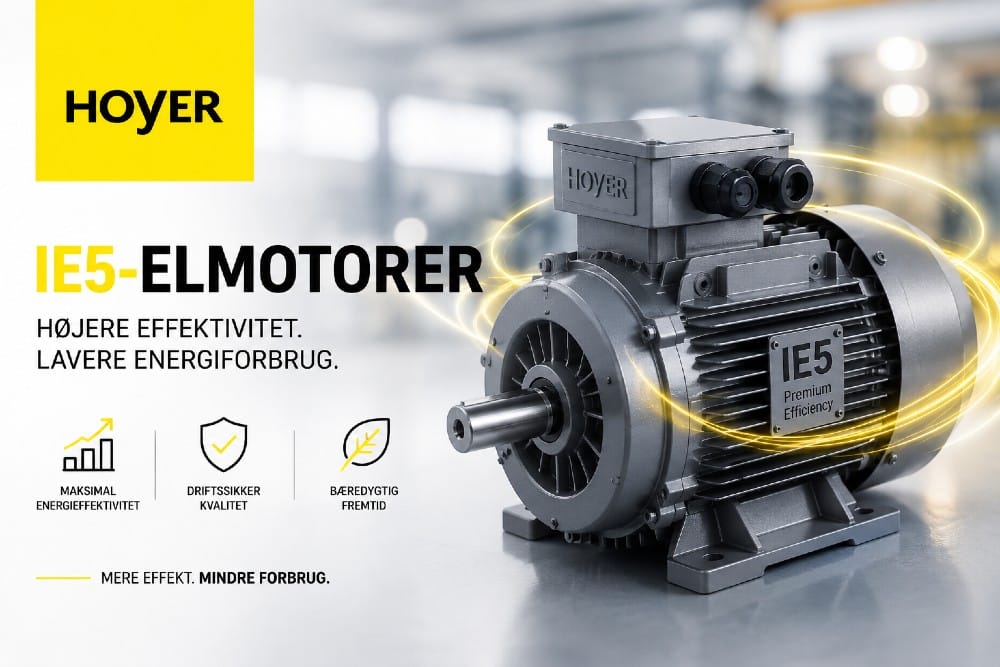 IE5-elmotorer sætter nye standarder for energieffektivitet i industrien