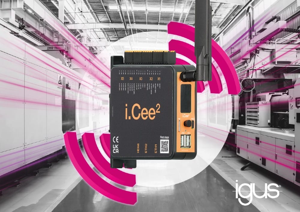i.Cee² Industrial Edge-modul fra igus gør det nemmere at komme i gang med prædiktiv vedligeholdelse